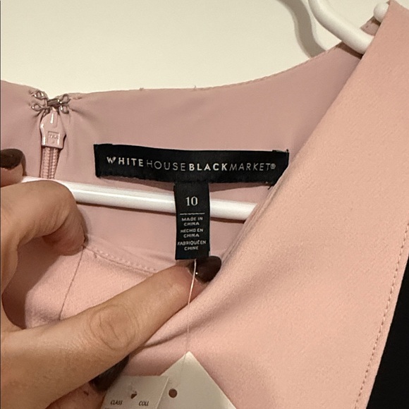 White House Black Market Blush and Black Dress - Picture 3 of 8